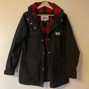 Madewell x Penfield Kasson Hooded Jacket Black Size Medium